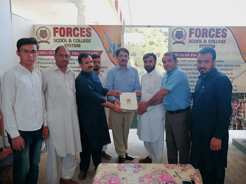 MoU Signing Ceremony of Forces School Katlang Campus